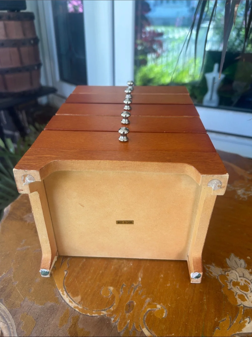 Wooden 5-Drawer Jewelry Armoire Chest